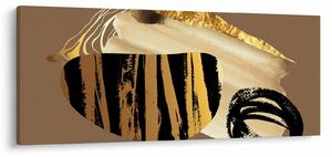 Slika - Apstrakcija zlatno smeđa N⁰2 (120x50 cm)