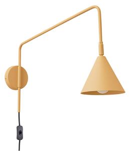 Zidne Svjetiljka SOLLUX LIGHTING, LYS, Zlato / mjed, Dnevna soba, Metal, Skandinavski