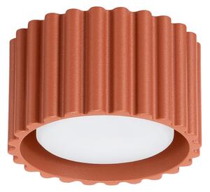 Stropne Svjetiljka SOLLUX LIGHTING, RIBLA, prigušiv, Smeđa / hrđa, Dnevna soba, Aluminij