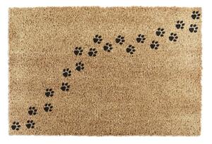 Otirač od kokosovih vlakana 40x60 cm Paw Prints – Artsy Doormats