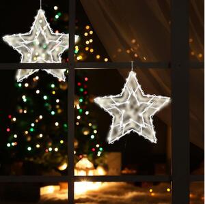 LED Božićna dekoracija za prozor 35xLED/3xAA topla bijela