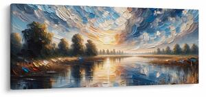 Slika - Slika sunca iznad vode (120x50 cm)