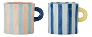 Plave/ružičaste keramičke šalice u setu 2 kom 250 ml Phoenix – Bloomingville