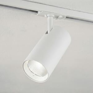 Lindby LED tračni reflektor Linaro, bijeli, Ø 7 cm, aluminij, CCT, prigušiva, Bijela, Dnevni boravak/blagovaonica, Aluminij