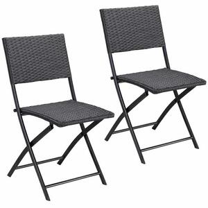 Sklopive vrtne stolice ROME od poliratana - set od 2, nosivost 120 kg