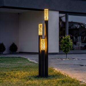 Lindby Gavros putna svjetiljka, lijevani aluminij, 3 svjetla, prigušiva, Crno, Aluminij