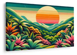 Slika - Šareni zalazak sunca (90x60 cm)