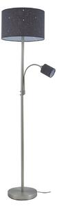 Podne Lampa Lindby, Jaileen, Sivo, Dnevna soba, Tkanina / tekstil, Moderan