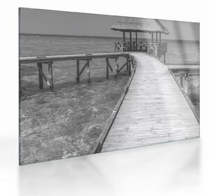 Staklena slika - Maldivi (70x50 cm)