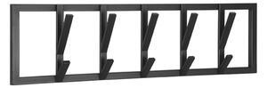 Crna metalna zidna vješalica Frame – LABEL51