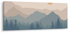Slika - Tirkizne planine N⁰1 (120x50 cm)