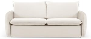 Krem baršunasta sklopiva sofa 214 cm Vienna – Cosmopolitan Design