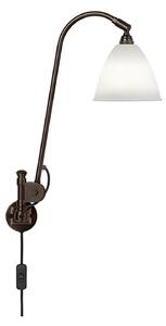 Zidna lampa Bestlite BL6, Ø 16 cm, crna/porculan - GUBI
