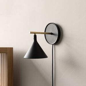 Zidne Svjetiljka Audo Copenhagen, Cast Sconce, prigušiv, Crno, Dnevna soba, Aluminij, Dizajn
