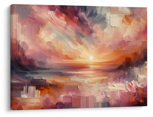 Slika - Oslikani rumenocrveni oblaci (70x50 cm)