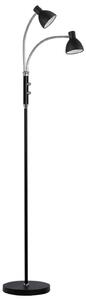 Podne Lampa Halo Design, Crno, Dnevna soba, Metal