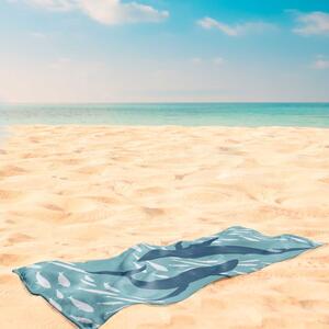 Plavi ručnik za plažu 90x180 cm Dolphin - DecoKing