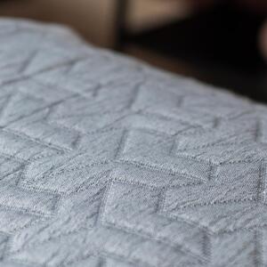 Tamno sivi prekrivač od recikliranog pamuka za krevet za jednu osobu 140x250 cm Trio - Mette Ditmer Denmark