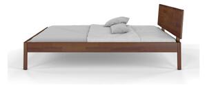 Tamno smeđi bračni krevet od borovine 180x200 cm Ammer - Skandica