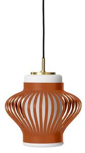 Viseće Svjetiljka Warm Nordic, Opal Lamella, prigušiv, Smeđa / hrđa, Blagovaonica, Metal, Vintage