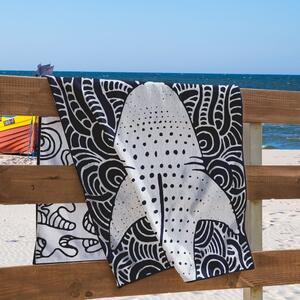 Tamnoplavi ručnik za plažu 90x180 cm Shark - DecoKing