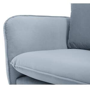 Svjetlo plava baršunasta fotelja Vienna - Cosmopolitan Design