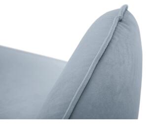 Svijetloplava baršunasta sofa 160 cm Vienna - Cosmopolitan Design