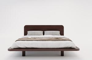 Tamno smeđi bračni krevet od bukovog drveta 180x200 cm Japandic - Skandica