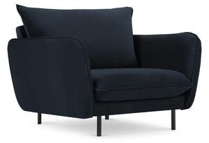 Tamnoplava baršunasta fotelja Vienna - Cosmopolitan Design
