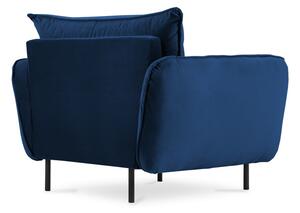 Plava baršunasta fotelja Vienna - Cosmopolitan Design