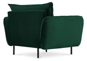 Tamnozelena baršunasta fotelja Vienna - Cosmopolitan Design