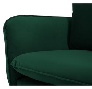 Tamnozelena baršunasta sofa 200 cm Vienna - Cosmopolitan Design