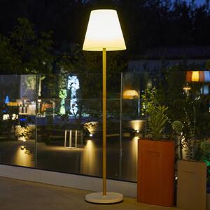 Lumisky Standy LED solarna vanjska lampa, bijela/smeđa, visina 150 cm, IP44, prigušiva, Smeđa / hrđa, Metal