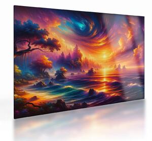 Staklena slika - Magični svijet (70x50 cm)