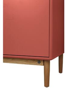 Crveni zidni ormarić s umivaonikom bez slavine 80x62 cm Color Bath – Tom Tailor