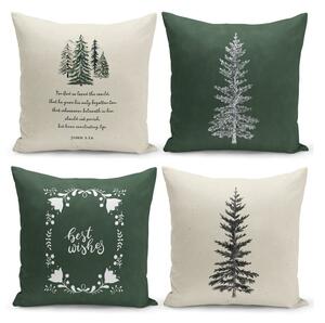 Set od 4 božićne ukrasne jastučnice Kate Louise Christmas Noel, 43 x 43 cm