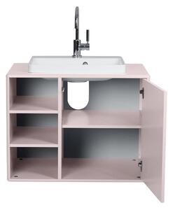 Ružičasti zidni ormarić s umivaonikom bez slavine 80x62 cm Color Bath – Tom Tailor
