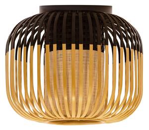 Stropne Svjetiljka Forestier, Bamboo Light XS, prigušiv, Crno, Dnevna soba, Bambus, Dizajn