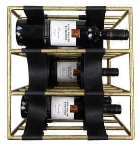Stalak za vino zlatne boje za 12 boca - HSM collection