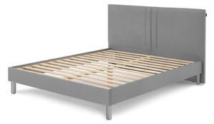 Svijetlo sivi tapecirani bračni krevet s podnicom 160x200 cm Kerry - Bobochic Paris