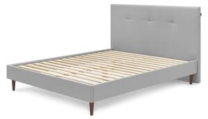 Svijetlo sivi tapecirani bračni krevet s podnicom 160x200 cm Tory - Bobochic Paris