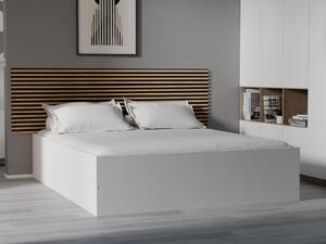 Krevet BELLA 160 x 200 cm, bijeli Podnica: Sa lameliranom podnicom, Madrac: Madrac Somnia 17 cm
