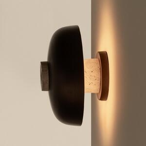 Audo Copenhagen LED zidna svjetiljka Reverse, pijesak/bronzana, Ø 24 cm, rotacijski, prigušiva, Bronca / stari mesing, Dnevni boravak/blagovaonica, Aluminij