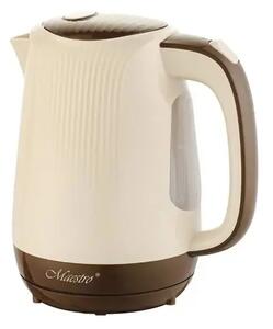 Maestro MR-042 Beige Električno Kuhalo za Vodu – 1,7 L, 2200 W, Skriveni Grijač i 360° Rotirajuće Postolje