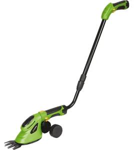 Fieldmann FZN 4102-AT Akumulatorske Škare za Travu i Grmlje – Teleskopska Drška, Kotači, Li-Ion 3,6 V i 2 Zamjenjiva Noža