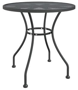VidaXL Vrtni stol od ekspandirane metalne mreže Ø 80 x 72 cm antracit