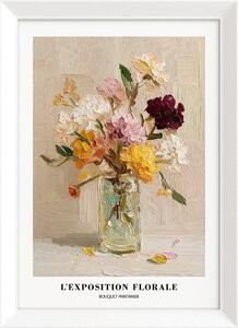 Tiskana slika s okvirom 56x75 cm Sunny Bouquet – Styler