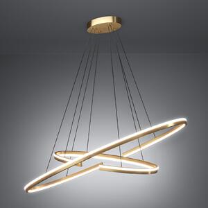 Stars of Light LED viseća svjetiljka Bogado, zlatna, 120 cm, CCT, dimabilna, prigušiva, Zlato / mjed, Dnevni boravak/blagovaonica, Metal