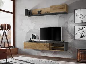 Zondo.hr Set za dnevni boravak Dalton ANFS DL (antracit + hrast flagstaff). Akcija -20%. 1097682