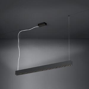 Stars of Light LED viseća lampa Termini, zvijezde svjetla, crna, 107 cm, metal, prigušiva, Crno, Dnevni boravak/blagovaonica, Metal